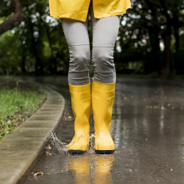Sous la pluie