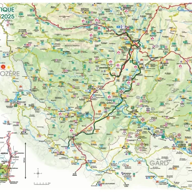 Carte touristique Sud Ardèche