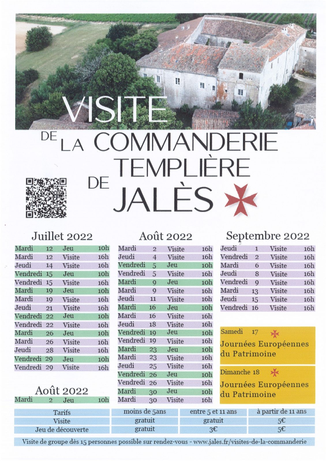 Visite guidée de la Commanderie templière de Jalès