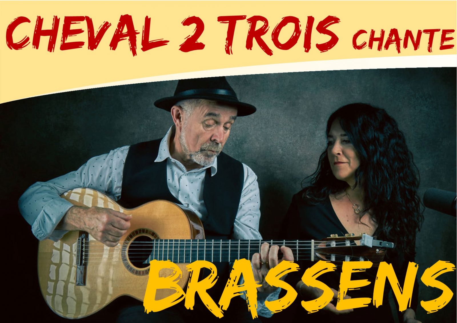 Concert : Soirée Brassens par Cheval 2 trois