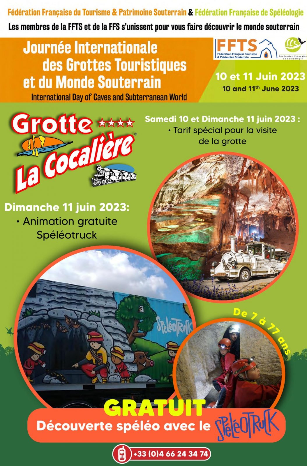 Journée Internationale des Grottes Touristiques et du Monde Souterrain à la Grotte de la Cocaliere