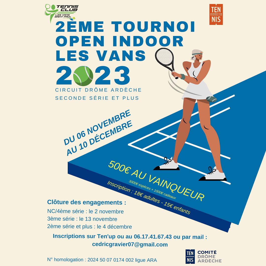 Tournoi Open Tennis Indoor